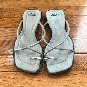 Jeffrey Campbell Gray Strappy Sandals
